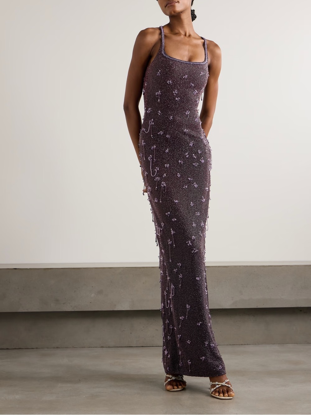 Clio Peppiatt wisteria  dress size small NWT purple ombré